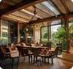 Sample restaurant dining room